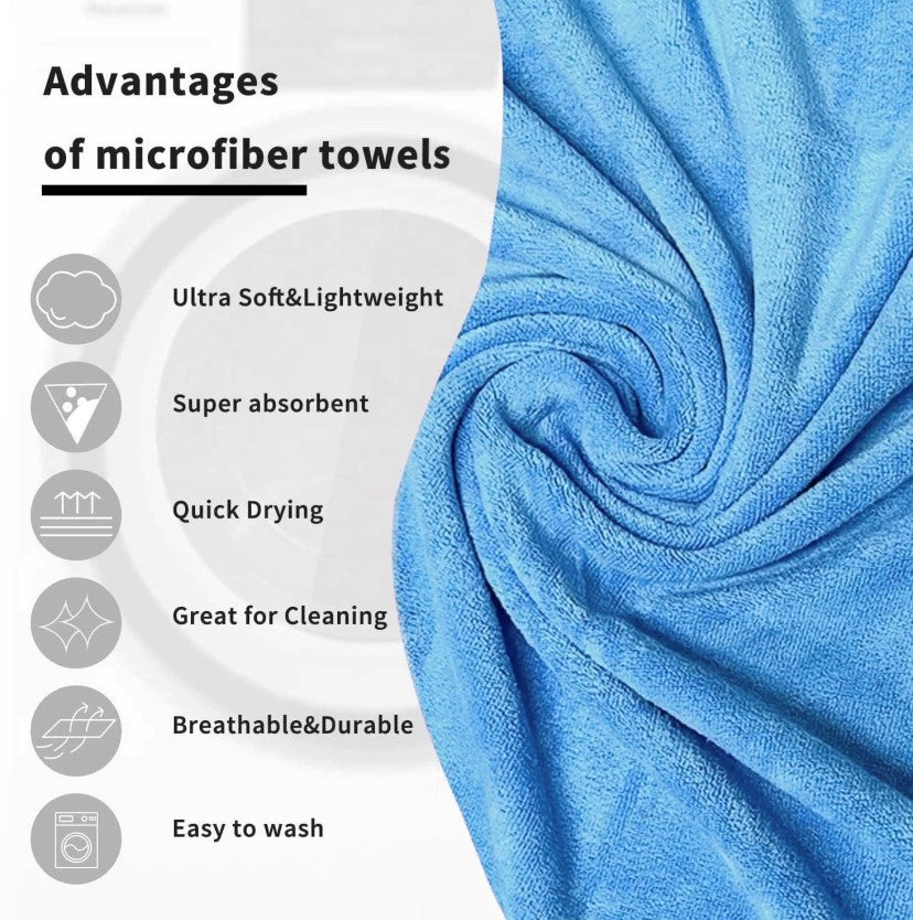 Dryze Haartuch – Mikrofaser – Frottee – Sky Blue – Handtuch