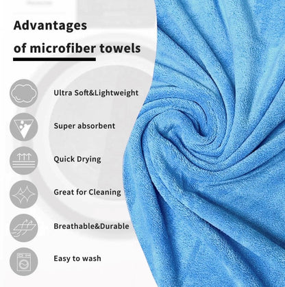 Dryze Haartuch – Mikrofaser – Frottee – Sky Blue – Handtuch