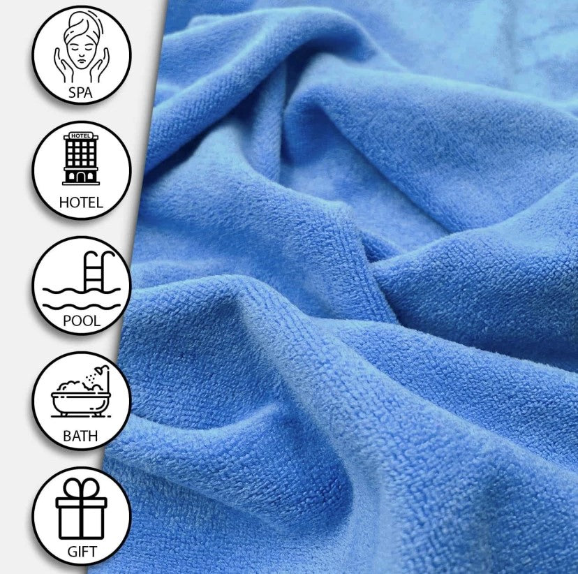 Dryze Haartuch – Mikrofaser – Frottee – Sky Blue – Handtuch