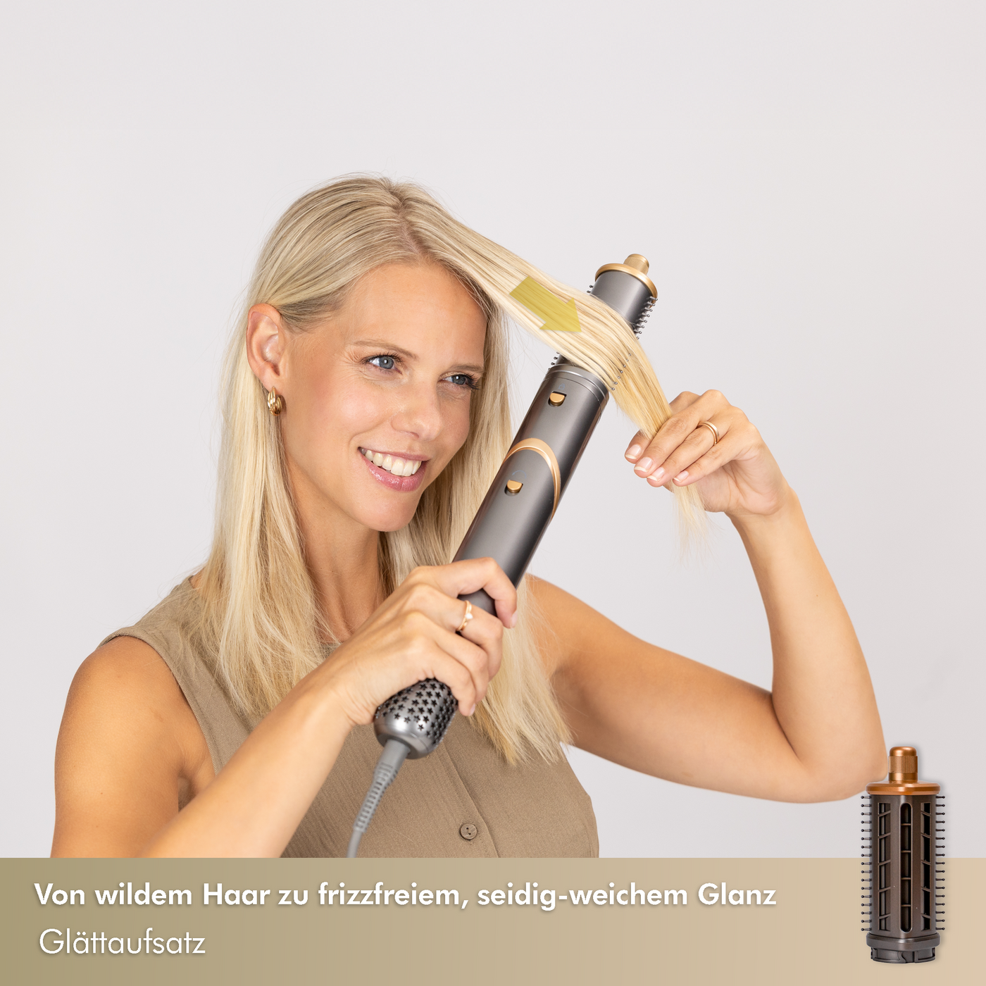 Weniger Frizz und ein glatteres Finish